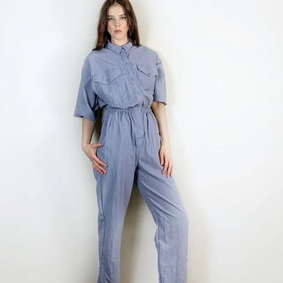 Vintage 1980s utility jumpsuit. 80s 90s mechanic inspired jumpsuit. Small - Picture 2 of 9